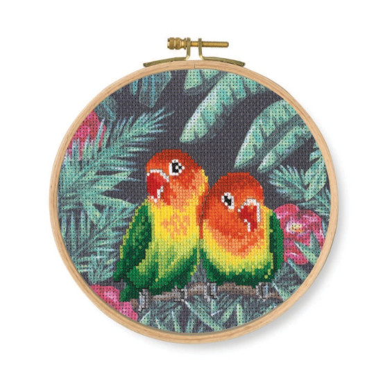 DMC Love Birds BK1791 Cross Stitch Kit - Click Image to Close